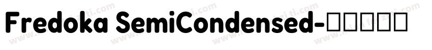 Fredoka SemiCondensed字体转换